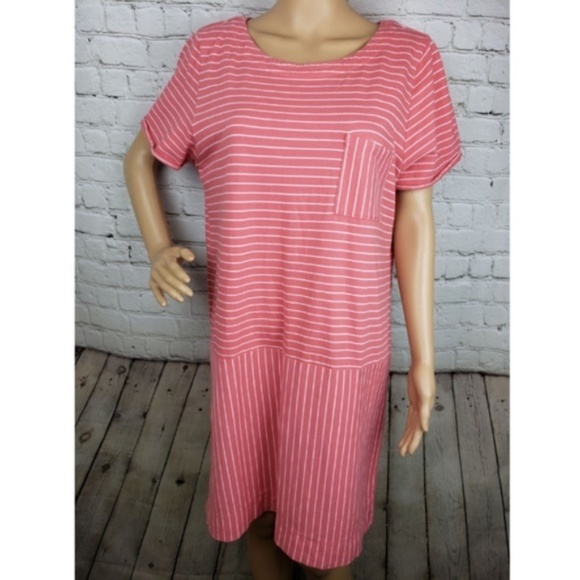 J. Crew Dresses & Skirts - J. Crew Factory Pink & White Striped Dress